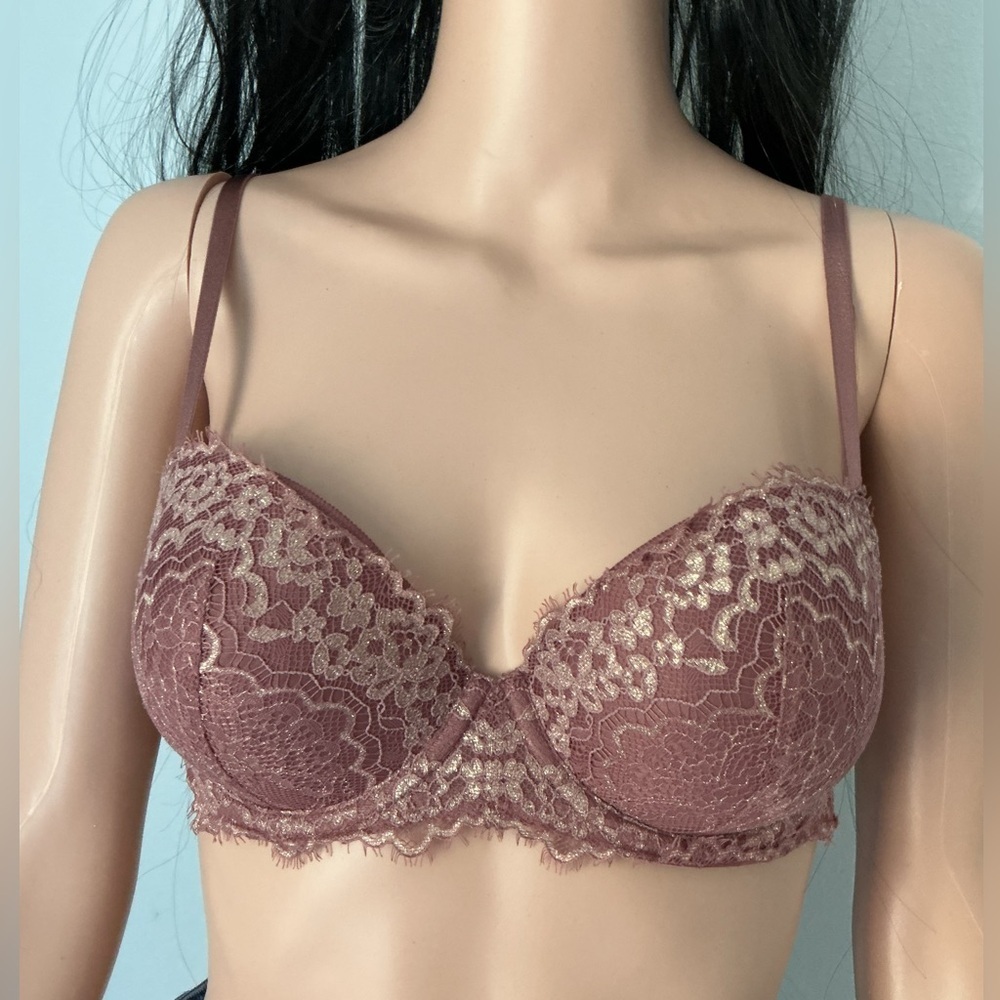 Victoria's Secret Dream Angels Lace Underwire Bra - Dusty Rose
